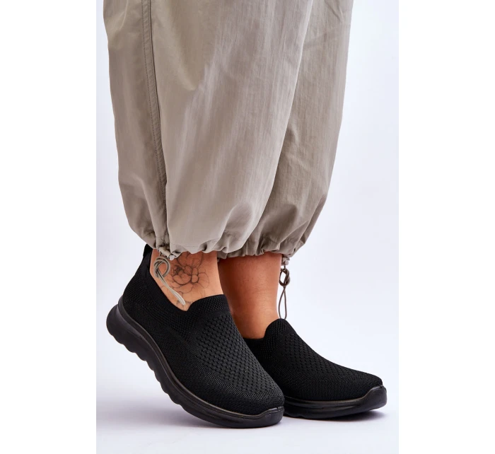 Dámské textilní nazouvací tenisky černé model 21618171 - EVENTO