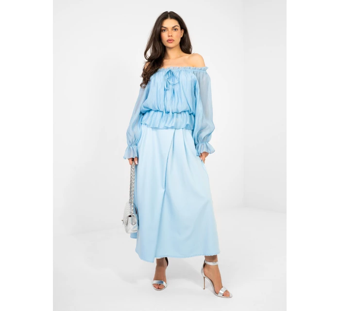 Bluzka MI BZ model 22007057 jasny niebieski - FPrice Bluzka MI BZ model 22007057 jasny niebieski - FPrice