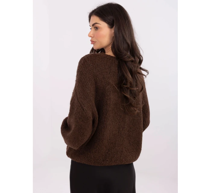 Jumper MI SW 1610.18 tmavohnedý Jumper MI SW 1610.18 tmavohnedý