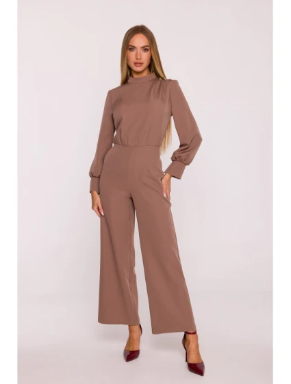 M879 Kombinéza so stojacím golierom - mocca