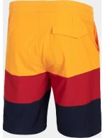 Pánske plavecké šortkyH4L21-SKMT004 oranžovo-červeno-čierne - 4F