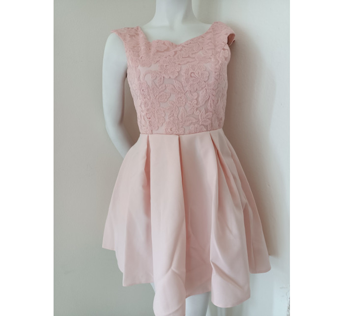 Dámske večerné šaty BI-2141 ružové - Bicotone