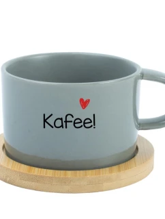Kafee! - šálka na sivé makrónky 200 ml