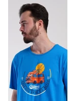 Pánska nočná košeľa Adventure s krátkym rukávom