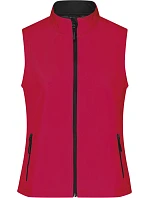 JN Dámská 2vrstvá promo softshellová vesta 02. red/black model 22530033 - Daiber