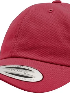 Flexfit 6245CM 6-panelová bavlnená keprová čiapka 55.6245 cranberry