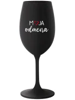 MOJA ODMENA - čierny pohár na víno 350 ml MOJA ODMENA - čierny pohár na víno 350 ml