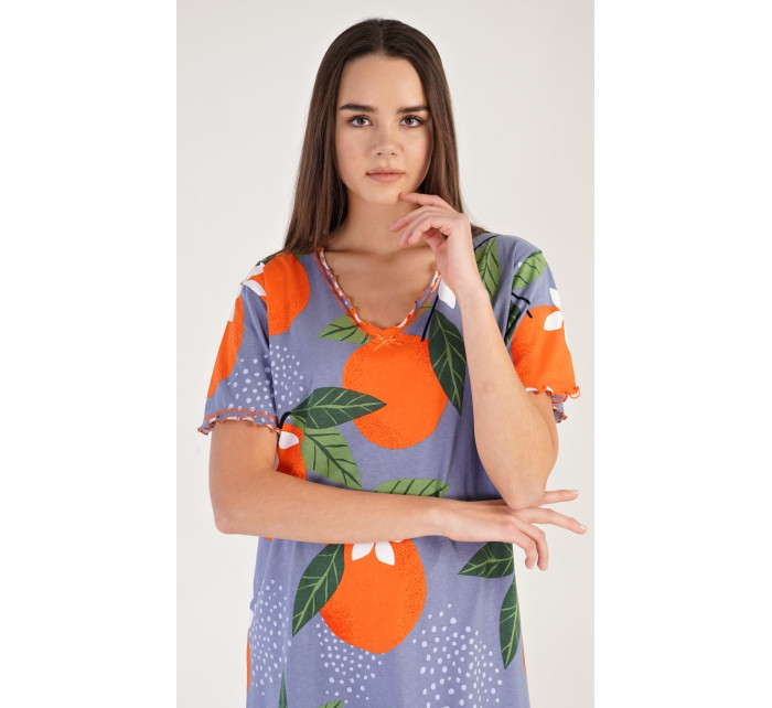 Dámska nočná košeľa s krátkym rukávom Pomaranče
