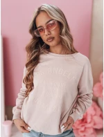 Dámská oversize mikina v pudrově růžové barvě Dstreet model 21985690 - FashionStreet Dámská oversize mikina v pudrově růžové barvě Dstreet model 21985690 - FashionStreet