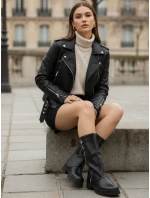 Dámské kozačky s širokým svrškem černé Dstreet model 21995699 - FashionStreet Dámské kozačky s širokým svrškem černé Dstreet model 21995699 - FashionStreet