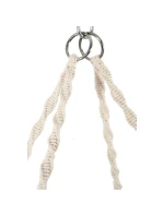 ZÁVESNÉ SEDADLO HAMMOCK Čapí hniezdo 78x64CM ECRU