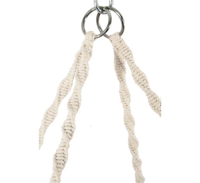 ZÁVESNÉ SEDADLO HAMMOCK Čapí hniezdo 78x64CM ECRU