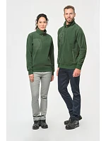 905 Pracovní fleecová mikina s 1/4 zipem model 22514431 forest green - WK 905 Pracovní fleecová mikina s 1/4 zipem model 22514431 forest green - WK