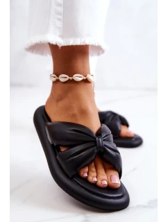 Dámské módní kožené pantofle Černá model 21581097 - S.Barski