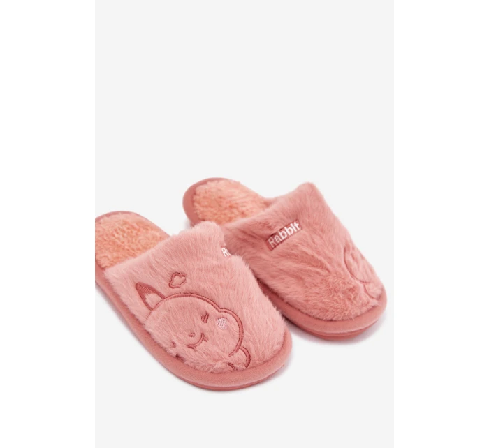 Dětské pantofle s kožíškem Růžové model 21793891 - Befado