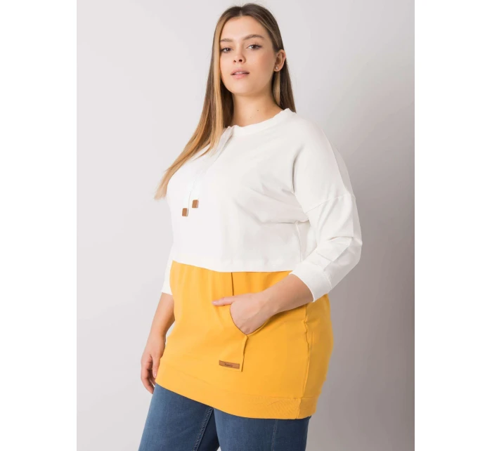 Mikina RV BL 6845.51P biela a žltá Mikina RV BL 6845.51P biela a žltá