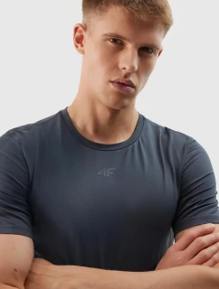 Pánské sportovní tričko slim z model 20437183 materiálů  grafitové - 4F