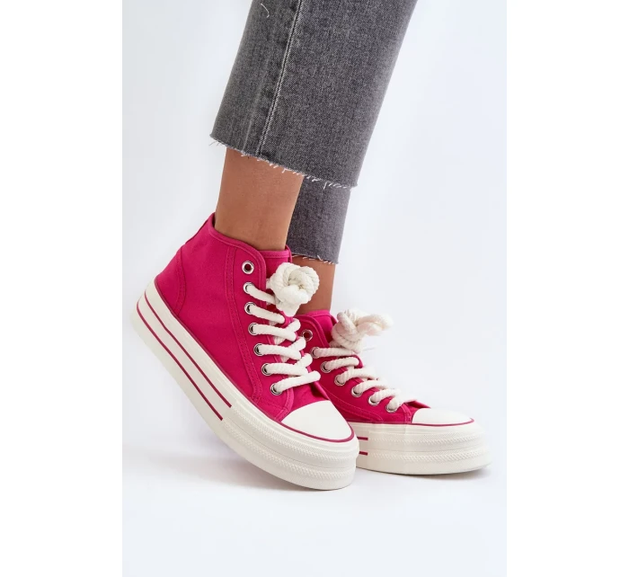 Dámské Tenisky na platformě Fuchsia Aineri Dámské Tenisky na platformě Fuchsia Aineri