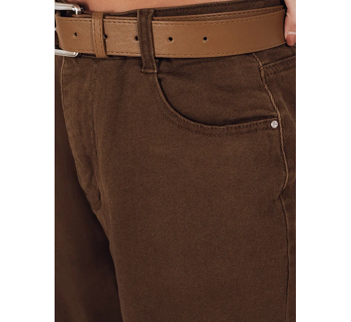 Dámske džínsy mom fit hnedé FashionStreet UY2844