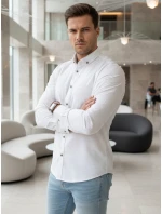 Koszula męska slim fit  biała model 22007695 - FashionStreet