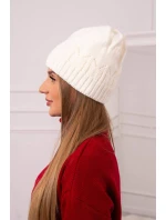 Dámska čiapka Irmina K333 ecru Dámska čiapka Irmina K333 ecru