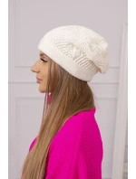 Dámská čepice  light ecru model 18752379 - K-Fashion