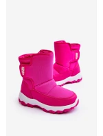 Dětské růžové zateplené sněhule s Big Star model 21637361 - Big Star Shoes Dětské růžové zateplené sněhule s Big Star model 21637361 - Big Star Shoes