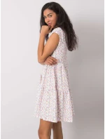 Šaty model 17614718 bílá růžová - FPrice Šaty model 17614718 bílá růžová - FPrice