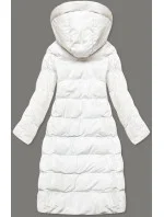 DŁUGA ZIMOWA KURTKA DAMSKA NA BIAŁA model 21245075 - LHD