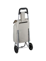 VOZÍK NA NÁKUPNÉ TAŠKY NA KOLIESKACH S RÁMOM 25 L SIVÝ