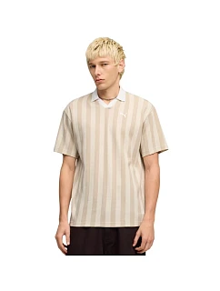 Pánske tričko Puma Class Relaxed Pinnacle Polo, béžové, 692069 87