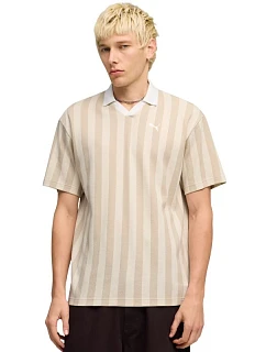 Pánske tričko Puma Class Relaxed Pinnacle Polo, béžové, 692069 87