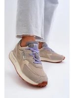 Sneakersy Damskie Na Platformie Memory Foam System Big Star NN274681 Beżowe Sneakersy Damskie Na Platformie Memory Foam System Big Star NN274681 Beżowe