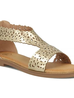 Dámské zlaté ažurové sandály Filippo model 22150247