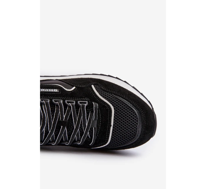 Sneakersy Męskie Big Star NN174321 Memory Foam System Czarne