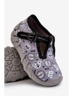 Pohodlné dětské pantofle  Šedé model 21662294 - Befado