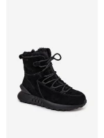 Semišové Zimní Boty Pro S Kožíškem Big Star Černé model 21706015 - Big Star Shoes