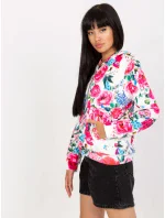 Mikina RV BL 8118.89 biela a ružová Mikina RV BL 8118.89 biela a ružová