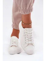 Dámske plátenné tenisky Big Star - biele