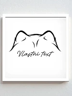 Personalizovaný magický fotorámik – štvorcový 20x20 – zvieracie uši