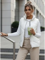 Dámská prošívaná vesta krémová Dstreet model 21965688 - FashionStreet