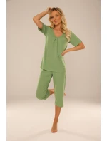 Pyžamo De Lafense 878 Dahlia kr/r M-2XL