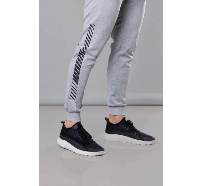 Pánske tepláky s potlačou Light Grey (8K178-2)