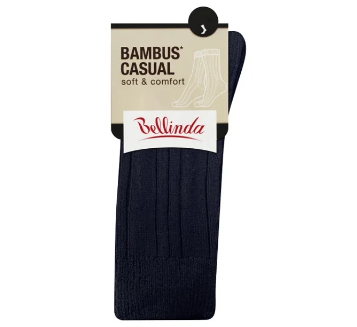 Zimné bambusové ponožky BAMBUS CASUAL SOCKS - BELLINDA - čierne