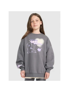 Dívčí mikina oversize bez kapuce model 21907206 - 4F