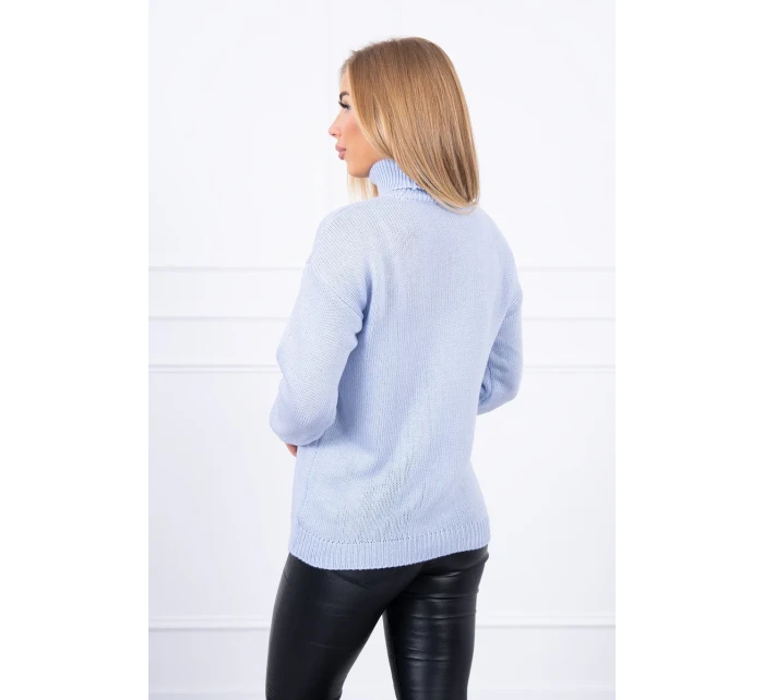 Sveter s rolákom modrý Sveter s rolákom modrý