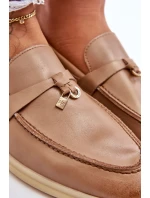 Dámské klasické mokasíny hnědé model 21626974 - Boto