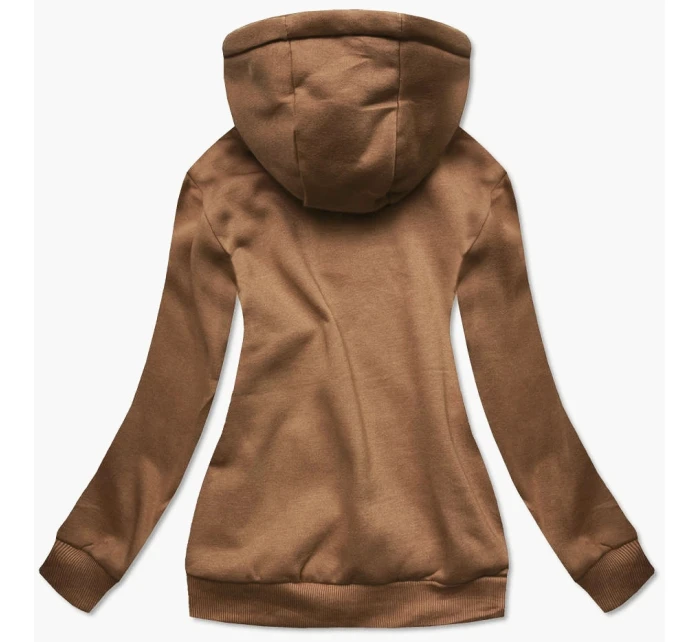 Dámska mikina v karamelovej farbe (W02-157) Dámska mikina v karamelovej farbe (W02-157)