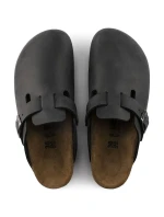 žabky Boston Black leather model 21350988 - Birkenstock