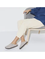 Birkenstock Zermatt Light Grey Wool Felt Insulated Slippers Regular Wide (1015092)